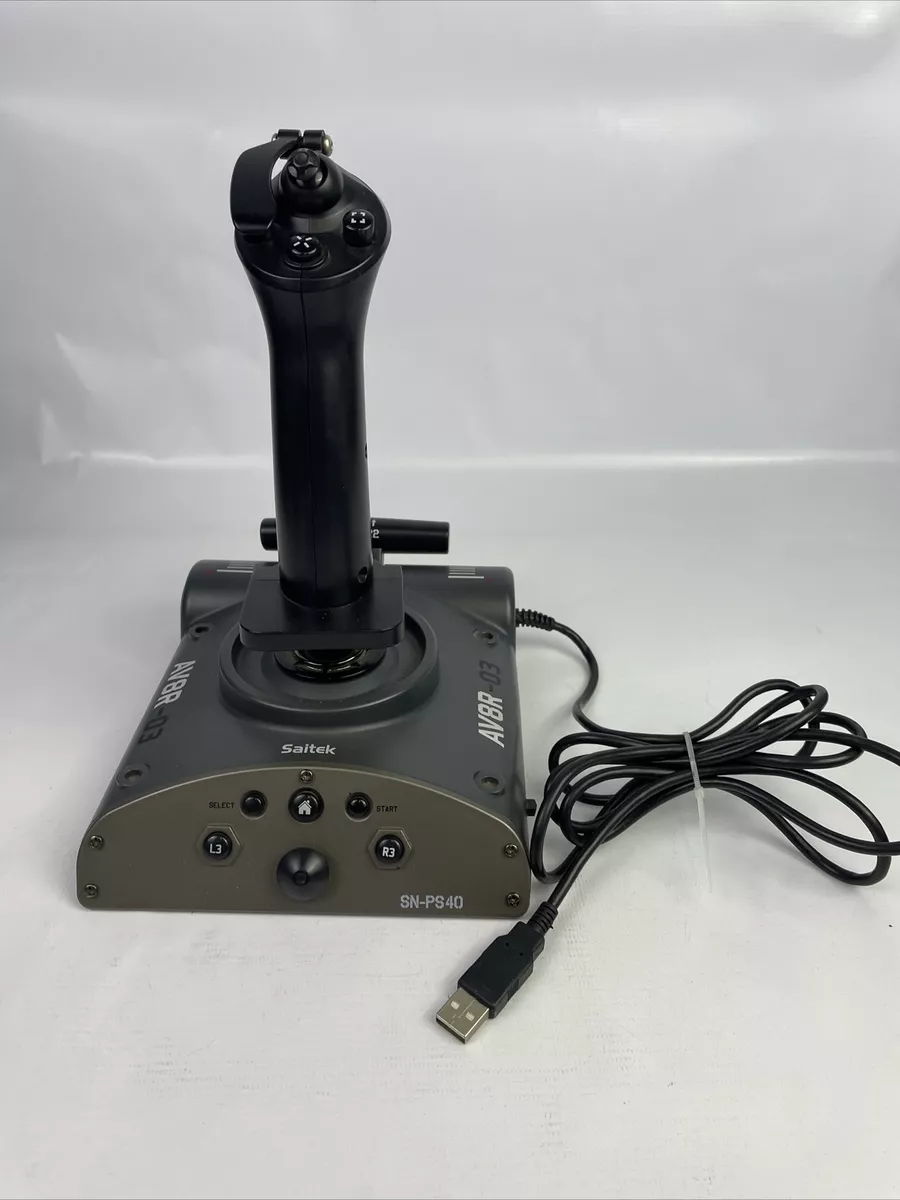 Saitek AV8R 03 Aviator Flight Stick SN PS40 for Playstation 3 PS3