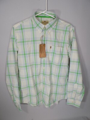 Buffalo Jackson Trading Co S Dry Goods Green Plaid Button Down Shirt NEW Small