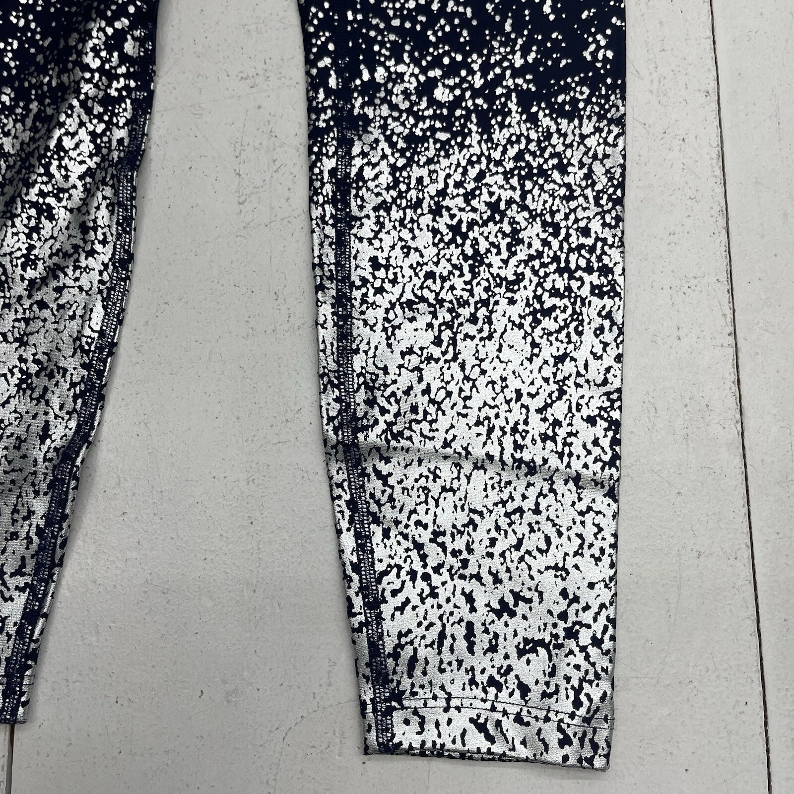 beyond-yoga navy silver speckled athletic leggings