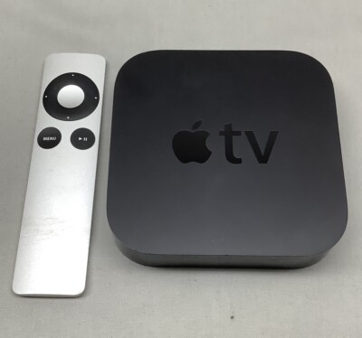 Apple TV (3rd Gen) 8GB HD Media Streamer Model: A1469 w/ Remote No Power Cord