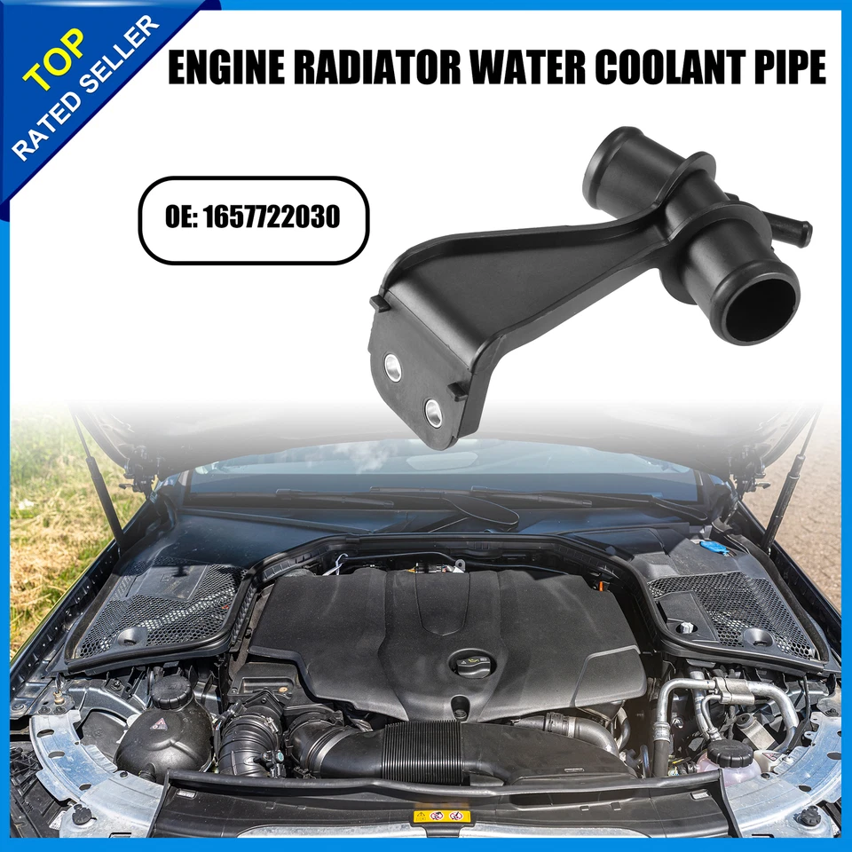 Pack of 1 For Toyota Corolla 2009-2013 Engine Radiator Water Coolant Pipe - Изображение 2 из 4