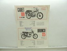 Vintage Ducati 1966 Brochure Cadet 100 Bronco 125 Mountaineer 100 Monza Jr B6741