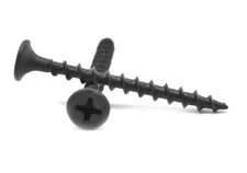 #8 x 1 1/4" Fine Thread Drywall Screw Phil Bugle Hd Black Phosphate