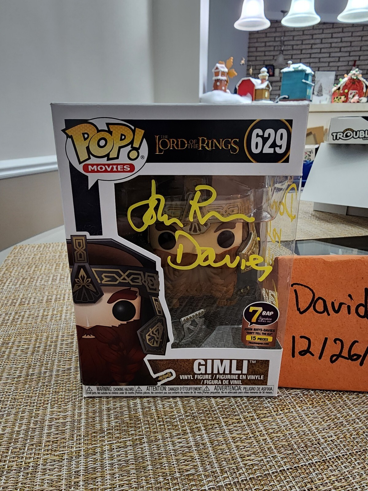 Funko Pop firmado 7bap 15 piezas Gimli