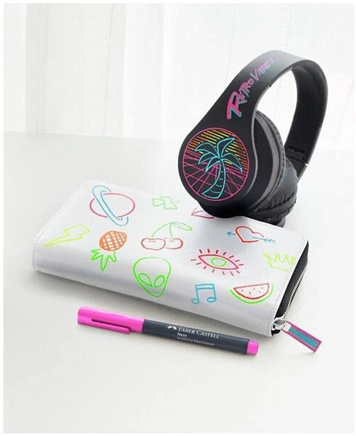 Faber-Castell Neon Marker, Textmarker, 6 Farben Leuchtstifte gestalten markieren - Bild 2 von 3