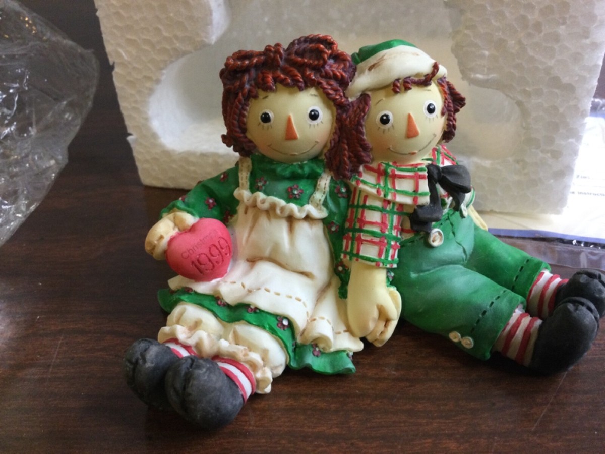 VTG Limited Raggedy Ann & Andy Enesco Figurine FOREVER TRUE