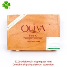 Oliva Robusto Serie O Select Maduro Empty Wood Cigar Box 8.5" x 5.75" x 2"