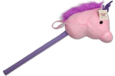 TRENDARIO Steckenpferd Kinder, Spielzeug Pferd Plüschtier Pferde Mädchen Geschenk aus Holz