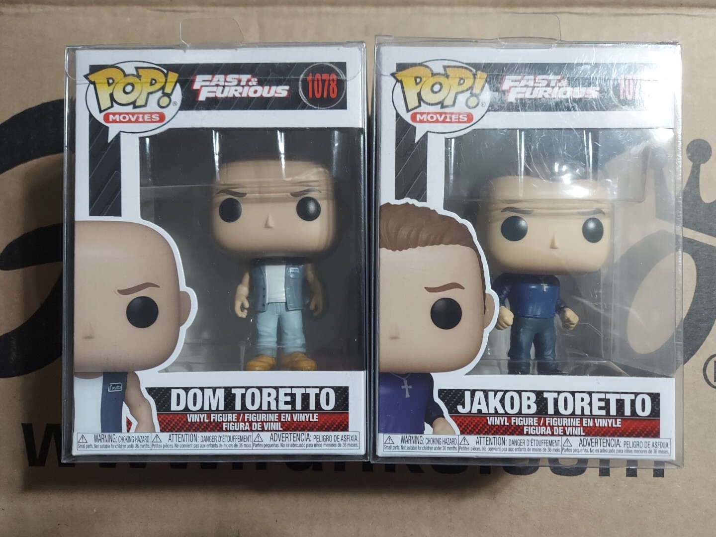 Funko Pop! Figuras De Vinilo Dom #1078 Y Jakob Toretto #1079 Fast &Amp; Furious Faaamily