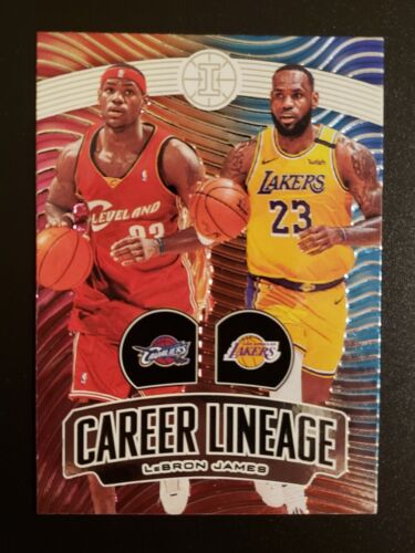 2019-20 Panini Illusions Career Lineage #23 LeBron James CLE Cavs + LA Lakers - Picture 1 of 2