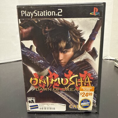 Onimusha: Dawn of Dreams | Sony PlayStation 2 PS2 2006 |  Case Art & Disc 2 Only