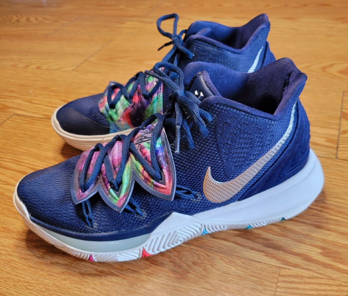 Nike Kyrie 5 Galaxy Blue Men's Basketball Shoes AO2918-900 Nike Kyrie 5 Galaxy Blue Men's Basketball Shoes AO2918-900