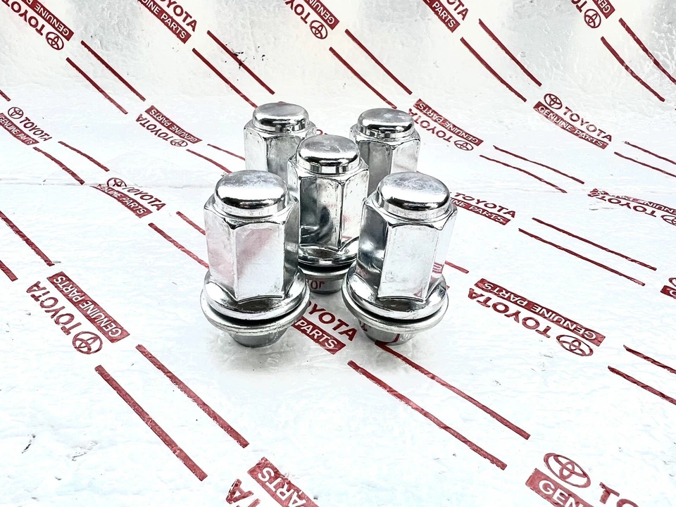 5 TOYOTA FJ CRUISER GENUINO DE FÁBRICA CROMO TUERCA ASIENTO MAG FABRICANTE DE EQUIPOS ORIGINALES 2007-2014 ALTO 5 Foto 2 de 4