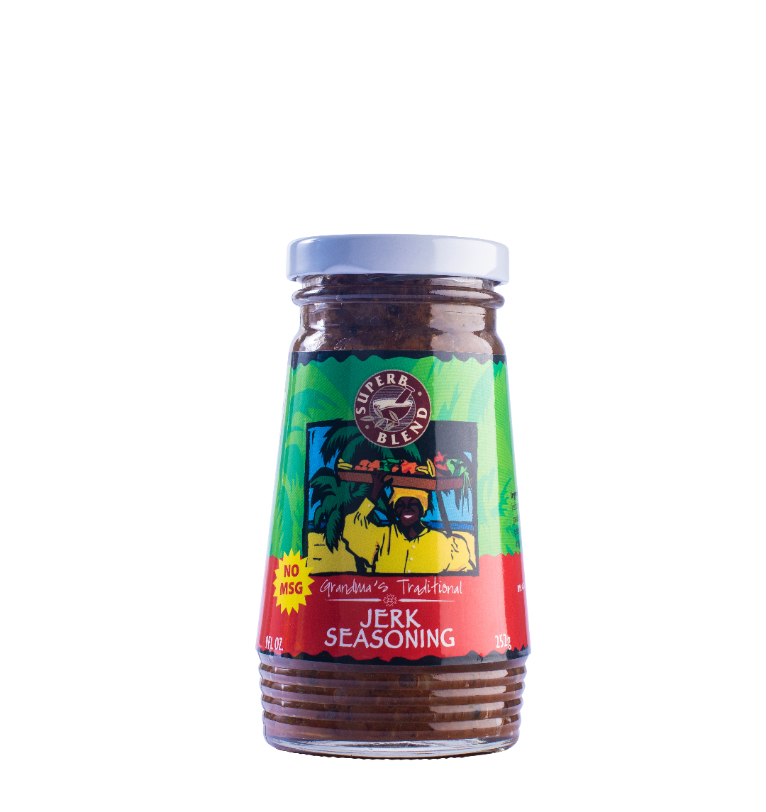 Barbados Jerk Seasoning 2 x 252grm jars + 50g Caribbean Seasoning FOC