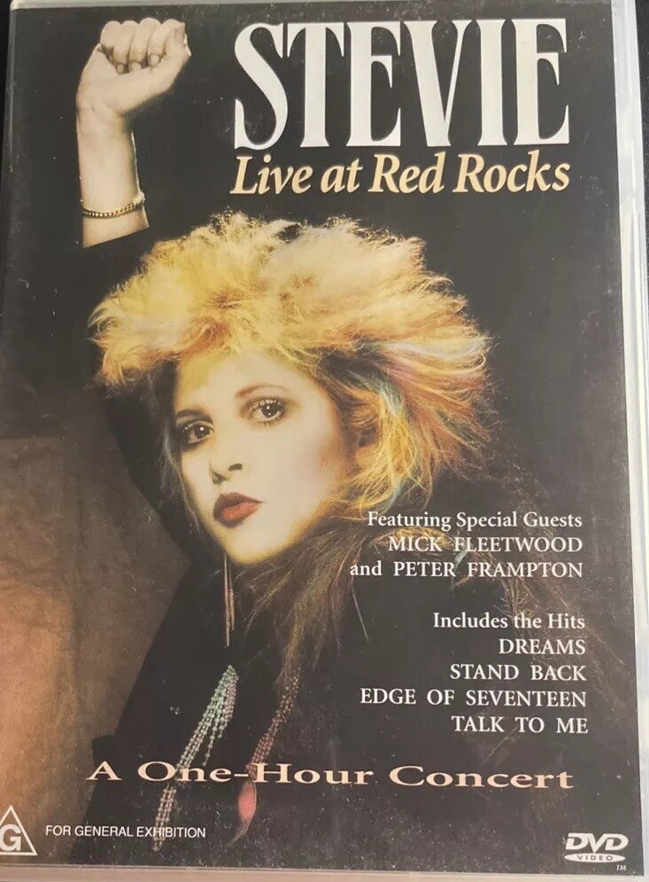 Stevie Nicks Live At Red Rocks Concert Colorado in 1987 (DVD) RARE Rated G VGC