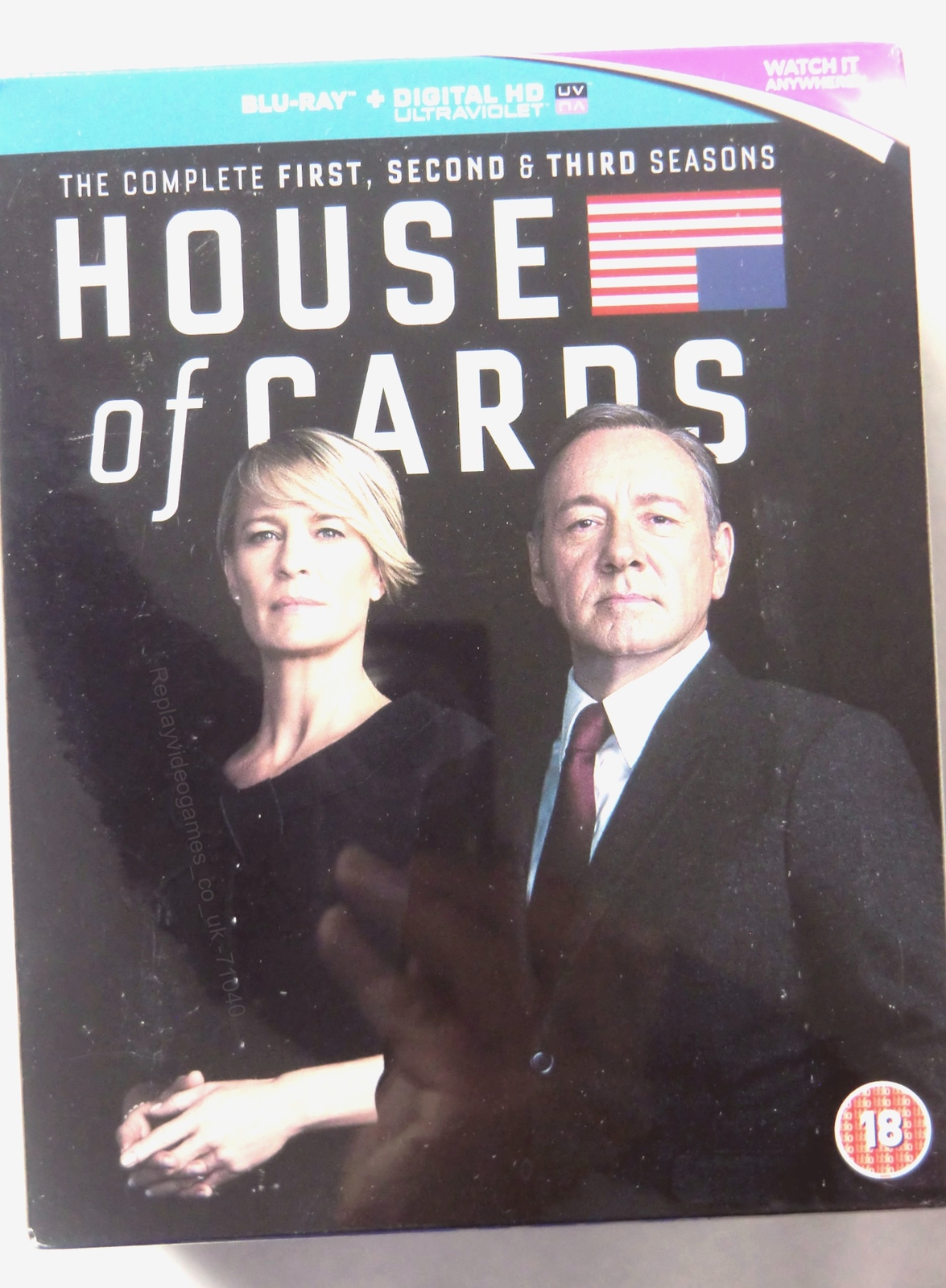71040 Blu-ray - House Of Cards The Complete Seasons 1-3 [NEW / SEALED]  2015  SB