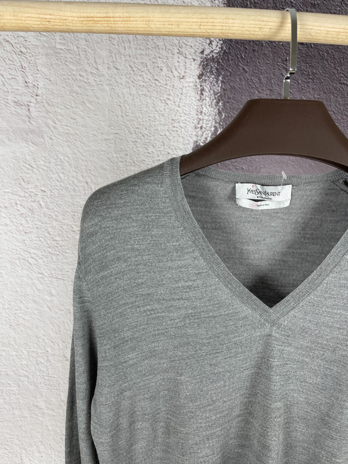 Maglione scollo a V Yves Saint Laurent Rive Gauche Tom Ford epoca