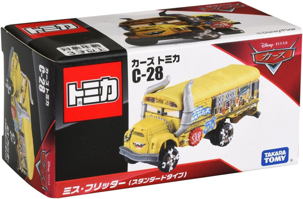 Takara Tomy Tomica Disney Cars C-28 Miss Fritter Toy Vehicle