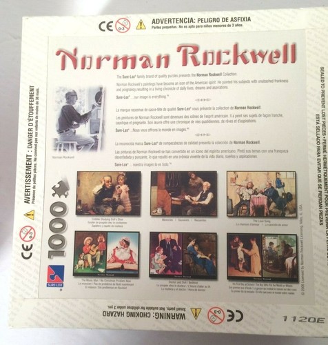 Norman Rockwell 1000 Piece Puzzle New "Memories" Sure-Lox - Picture 2 of 2