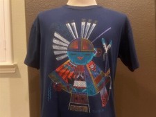 Vintage 90's Tucson, Arizona Native American Blue T Shirt Size L