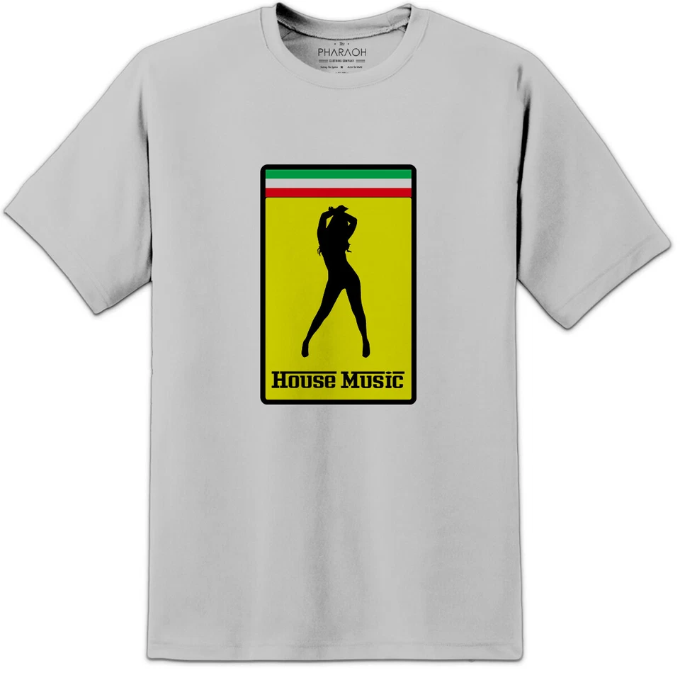 Italiana para Hombre Música House Raver Verano Festivales Camiseta Ibiza, Danza - Imagen 2 de 4