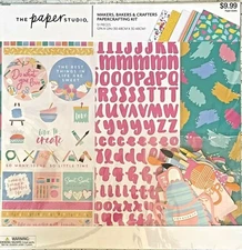 Makers Bakers & Crafters Scrapbooking Page Kit - 51 pieces - by The Paper Studio