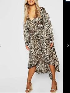 leopard print midi dress uk