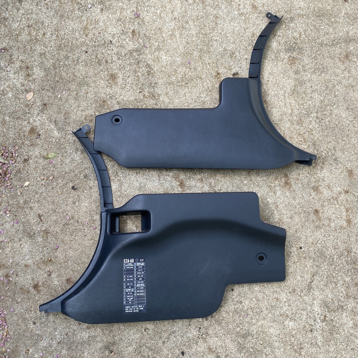 2003 Honda S2000 Front Kick Panels Black Right and Left #27