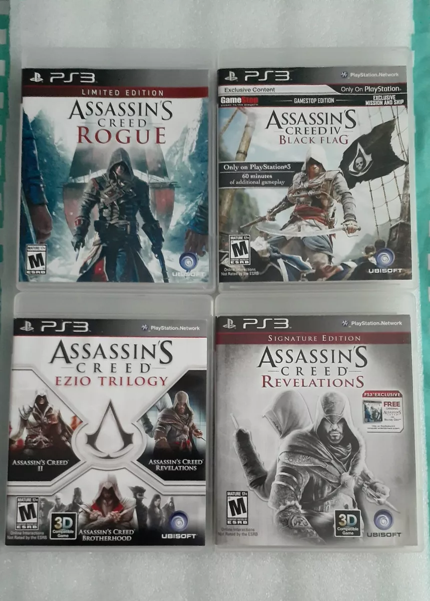 Sony Playstation 3 Assassins Creed Lot 4 Games