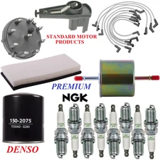 Tune Up Kit Filters Cap Wire Spark Plugs For FORD F-250 V8 5.8L 1994-1996