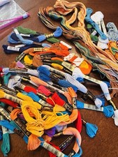 Huge Clean Estate Lot Embroidery Floss Multi Brand Mixed mostly DMC