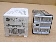 NEW ALLEN BRADLEY 700-HB32Z24 8 BLADE RELAY 24VDC 15A 2P DPDT SERIES E (4 AVAIL)
