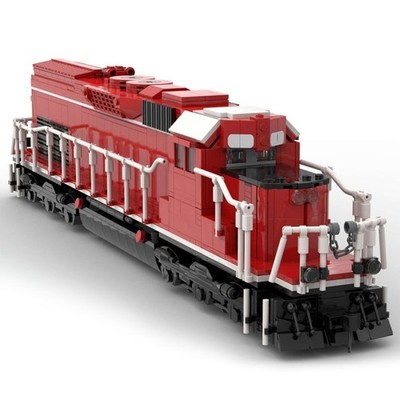 Modubrix Mocs Bricks Sets SD40T-2 Train 1894 Parts Building Toys Kits Moc-113285