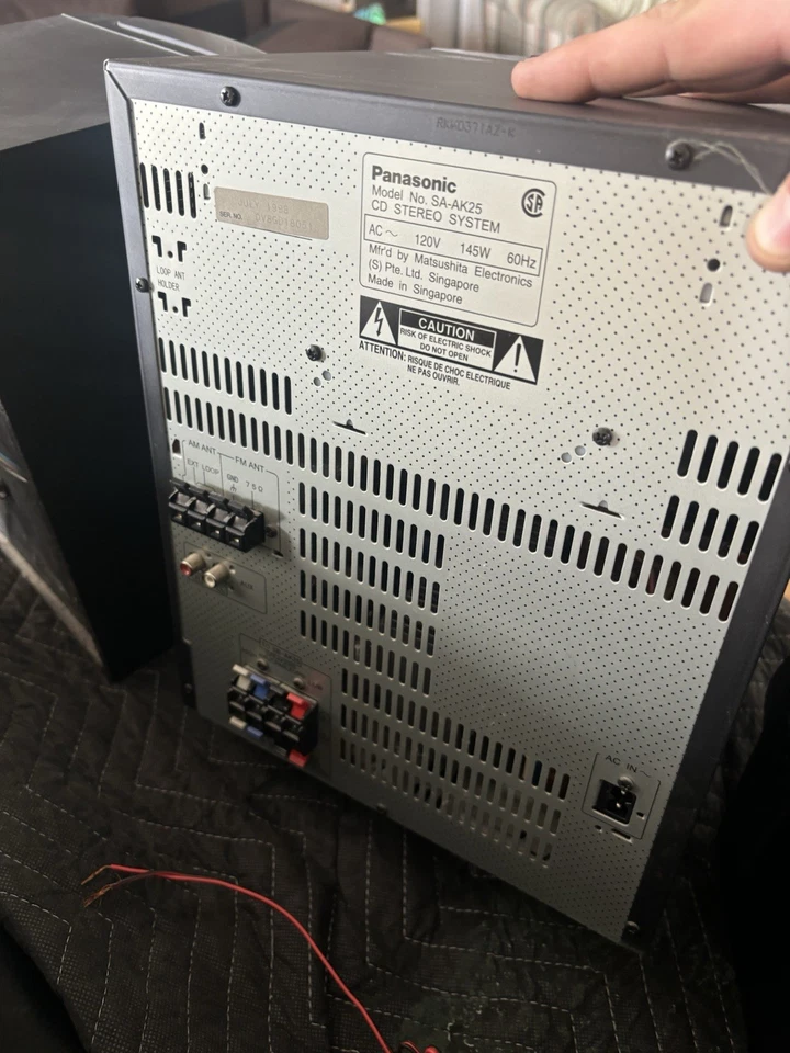 Panasonic Radio Stereo System Boombox SA-AK25 5 CD Changer dual Tape - Image 4 of 4