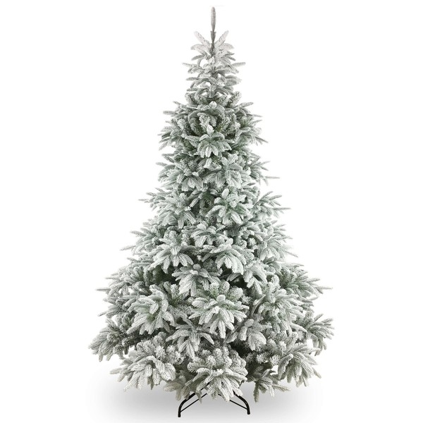 Artplants KüNstlicher Weihnachtsbaum Toronto, Blau, Beschneit, 230Cm, Ø 155Cm-image