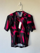 new Black Sheep Essentials Cycling TEAM Jersey short sleeve medium top black red
