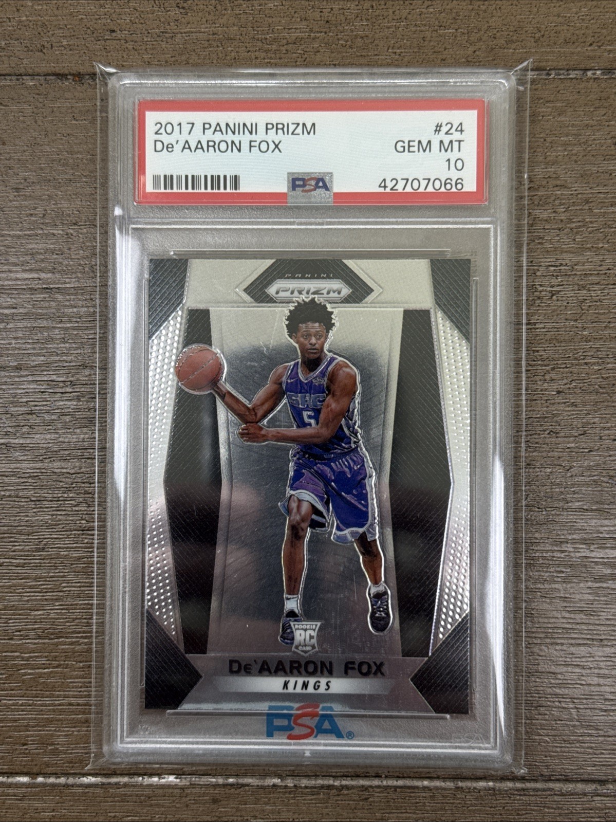 2017 Panini Prizm De’aaron Fox #24 PSA 10