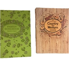 Readers Digest Set Of 2 Songbooks Country  Western  ,Family Songbook