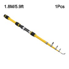 Carbon Fiber Telescopic Fishing Pole 1.8m Lightweight Portable Camo Design