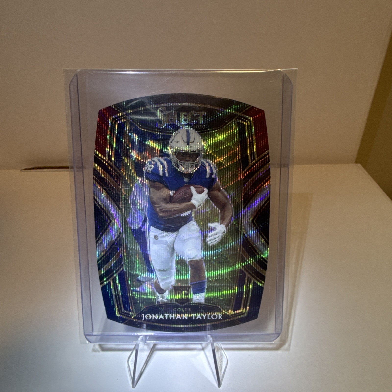 2020 Panini Select - Club Level Jonathan Taylor #253 Tri-Color Prizm Die-Cut RC