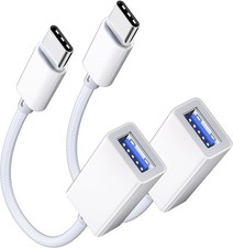 USB C to USB 3.0 Adapter OTG 2 Pack Type C Male to USB A Female 5Gbps Converter