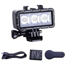Suptig Diving Light Waterproof Underwater Light for Gopro Hero 13 12 11 10 9 8 7