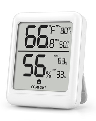 Digital Hygrometer Indoor Room Thermometer, Accurate Temperature and Humidity Me