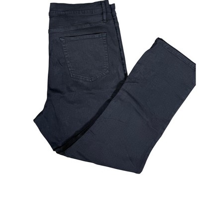 FRAME Le High Straight Black Film Noir Jeans Size 33 Minimal