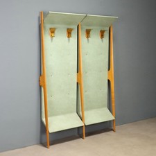Appendiabiti Vintage Faggio Similpelle Ottone Design Anni 60 Originale