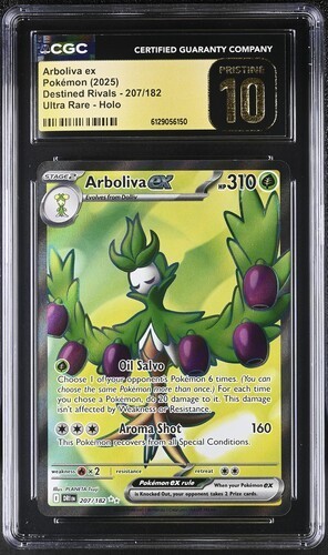 Arboliva EX *CGC PRISTINE 10* Ultra Rare *Destined Rivals* #207 * Pokemon