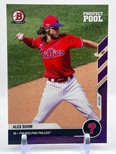 2020 Bowman Next Alec Bohm RC Purple #'ed 22/25 Phillies Prospect Pool 