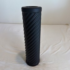 Fitness Gear Black Foam Roller Hard Massage Grid for Gym  Yoga