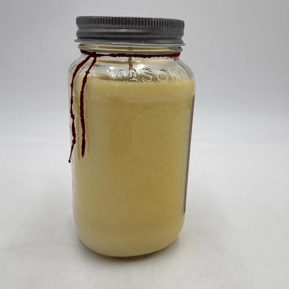 Tarro de albañil de vela de soja de peanuts y galletas de béisbol 110 horas Lancaster PA Foto 4 de 4