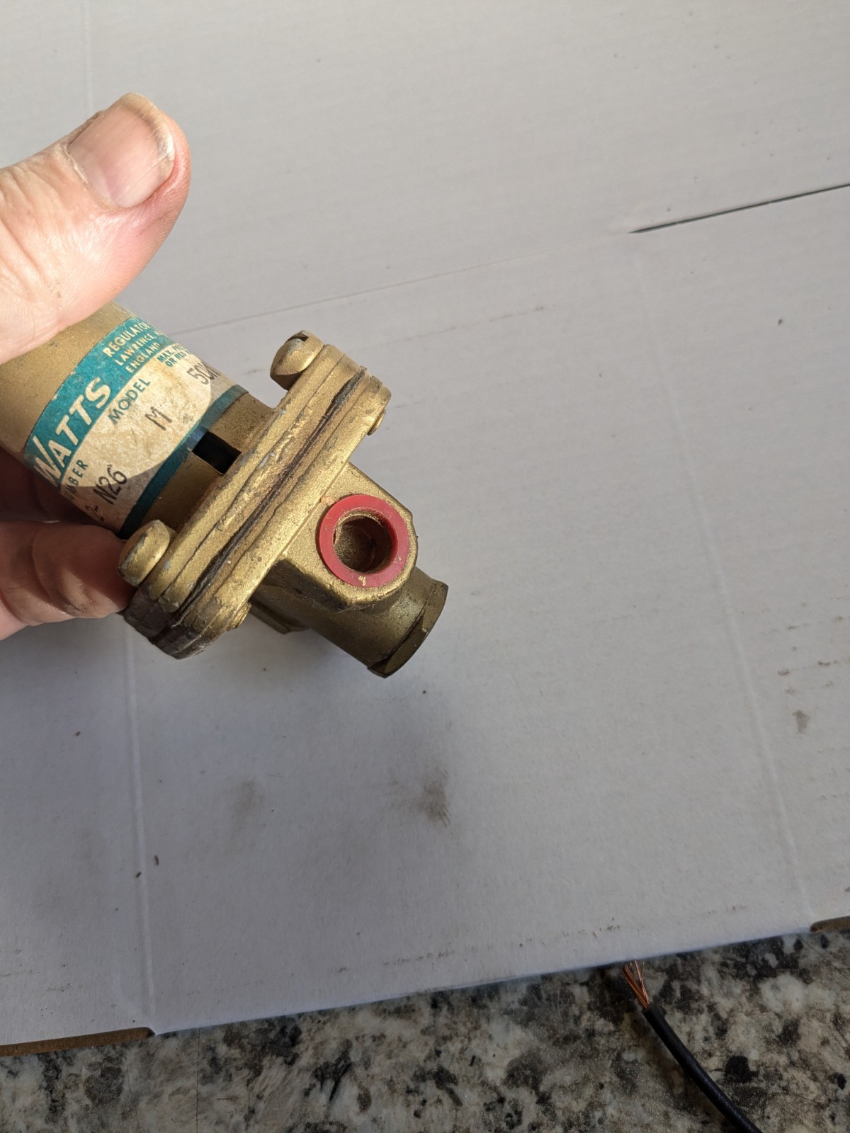 Watts No N263 1/4” Pressure Regulator Model M Max Pressure Range Photos USA NOS